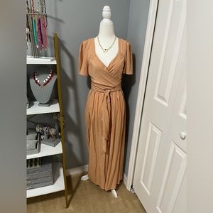 THE CLOTHING COMPANY JUMPSUIT PEACH COLOR SIZE M